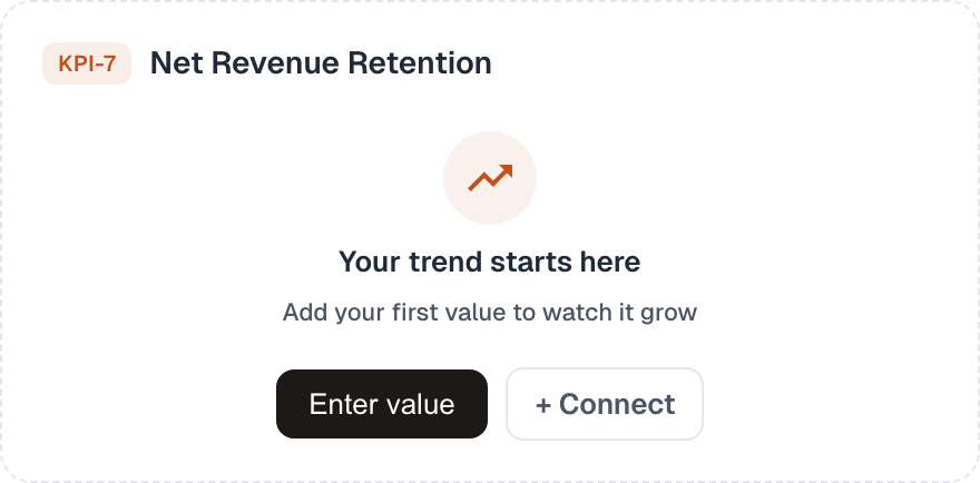 Empty KPI tile